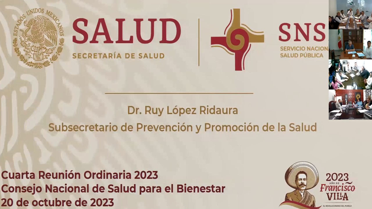 Cuarta Reunión Ordinaria del Consejo Nacional de Salud para el Bienestar 2023